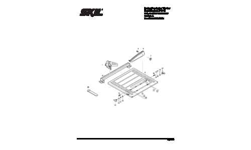 Skil 3540 Tile Saw Parts List