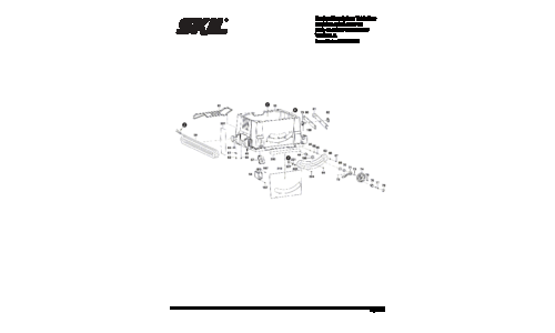 Skil 3410 Table Saw Parts List