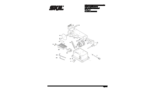 Skil 3376 Bench Sander Parts List