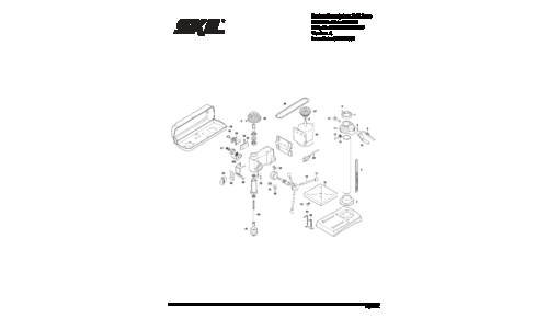 Skil 3320 Drill Press Parts List