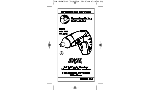 Skil 2354 Cordless Screwdriver User Manual