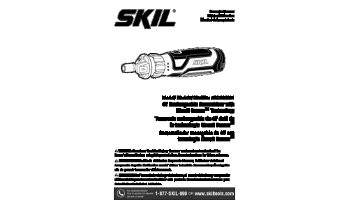 Skil SD561201 Cordless Screwdriver User Manual