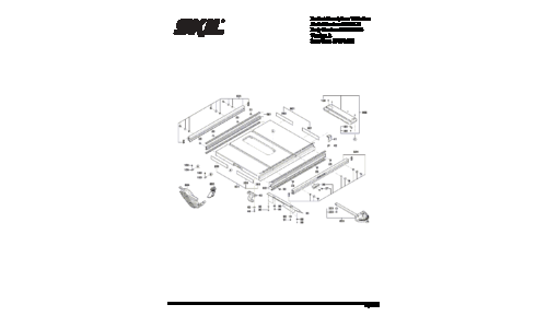 Skilsaw SPT99 Table Saw Parts List