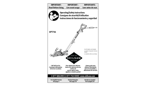 Skilsaw SPT79A Medusa Cement Saw User Manual