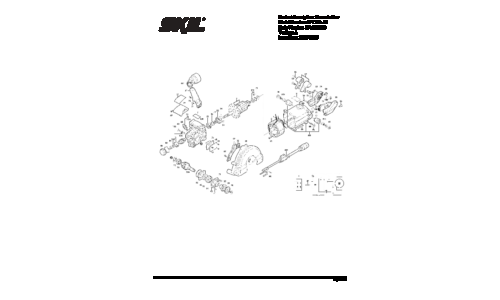 Skilsaw SPT79A Circular Saw Parts List