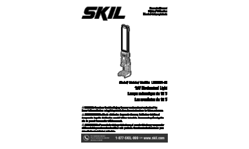 Skil LH5537A Cordless Light User Manual