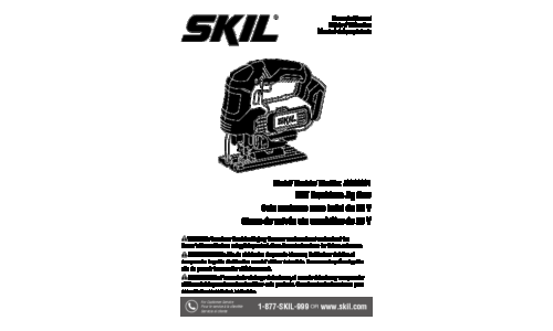 Skil JS820201 Jigsaw User Manual