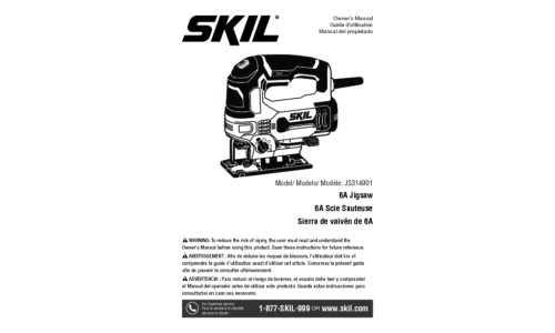 Skil JS314901 Jigsaw User Manual