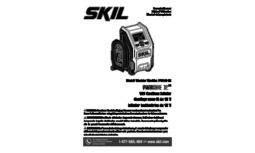 Skil IF5943 Cordless Inflator User Manual