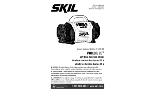 Skil IF5940 Inflator User Manual