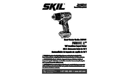 Skil ID574401 Impact Driver User Manual