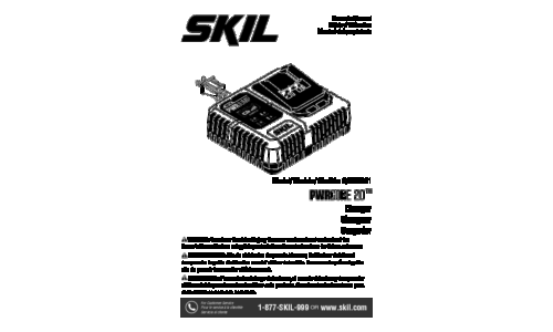 Skil QC536001 Battery Charger Manual