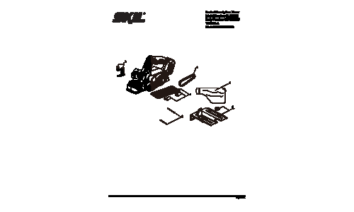 Skil PL593801 Planer Parts List