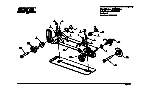 Skilsaw SPT5007-EA Early Entry Attachment Parts List