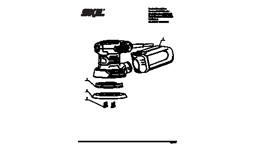 Skil SR211601 Orbital Sander Parts List