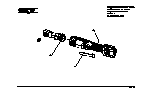 Skil RW5763A Ratchet Wrench Parts List