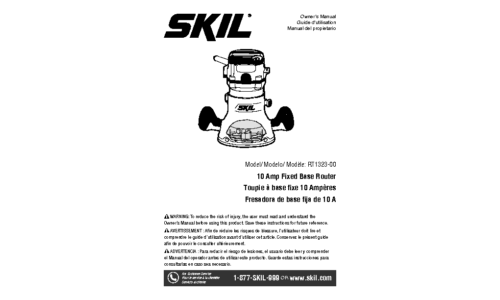 Skil RT1323 Router User Manual