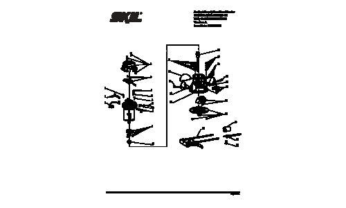 Skil RT1323 Router Parts List