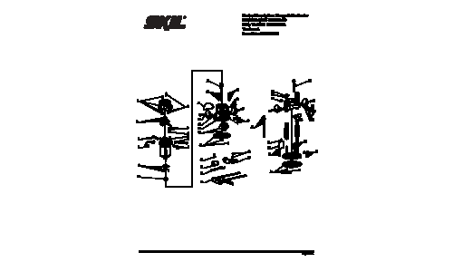 Skil RT1322 Router Parts List