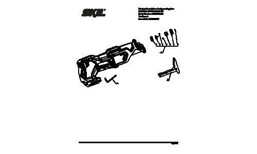 Skil RS5884-00 Reciprocating Saw Parts List