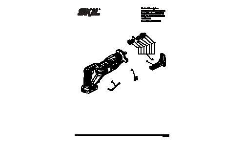 Skil RS582901 Reciprocating Saw Parts List