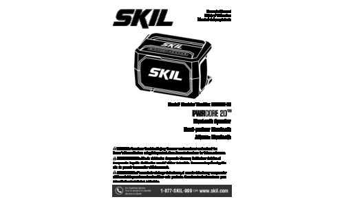 Skil RO5028 Cordless Bluetooth Speaker User Manual