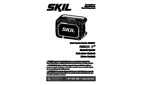 Skil RO502601 Bluetooth Speaker User Manual