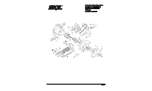 Skilsaw SPT67M8 Circular Saw Parts List