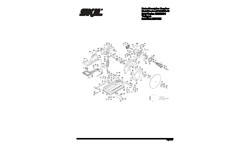 Skilsaw SPT64MTA Chop Saw Parts List