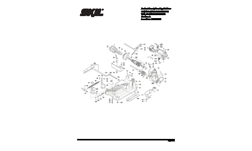 Skilsaw SPT62MTC Chop Saw Parts List