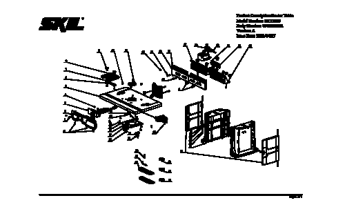 Skil SRT1039 Router Table Parts List