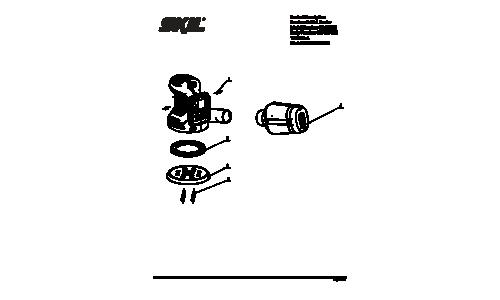 Skil SR660301 Orbital Sander Parts List