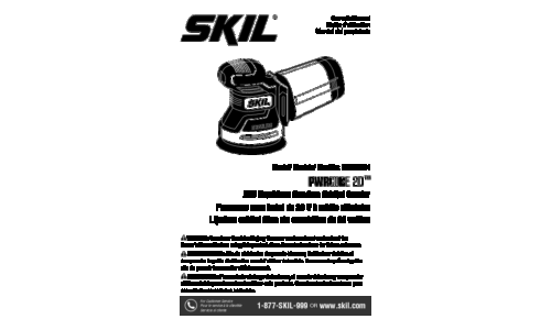 Skil SR660301 Cordless Sander User Manual