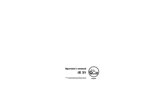 Husqvarna iZ21 2010-06 User Manual