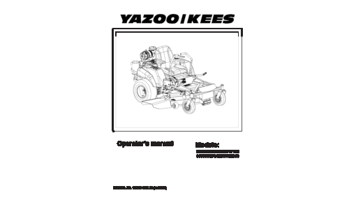 Husqvarna ZE Series 2006-11 Zero Turn Mower ZEKW42170 ZEKW52210 968999295 968999296 (Turf Care) User Manual