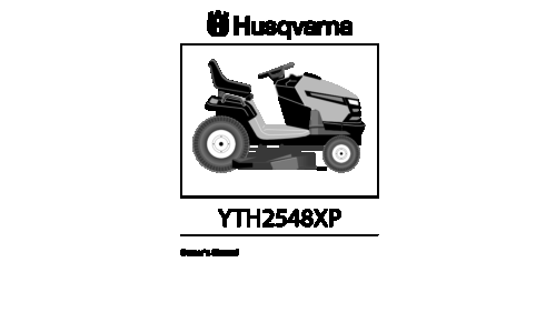 Husqvarna YTH2548 XP 96041000401 2007-02 EN User Manual