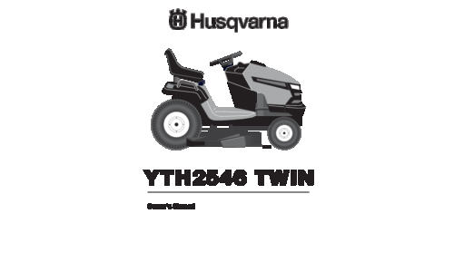 Husqvarna YTH2546 Twin 96041005500 2007-05 EN User Manual