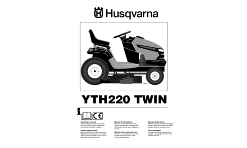 Husqvarna YTH220 TWIN 96041002800 2007-02 EN DE FR ES NL IT User Manual