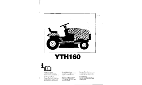 Husqvarna YTH160 1997-01 GB DE FR ES IT NL User Manual