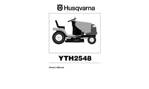 Husqvarna YTH 2548 B 954571984 2004-03 Ride Mower User Manual