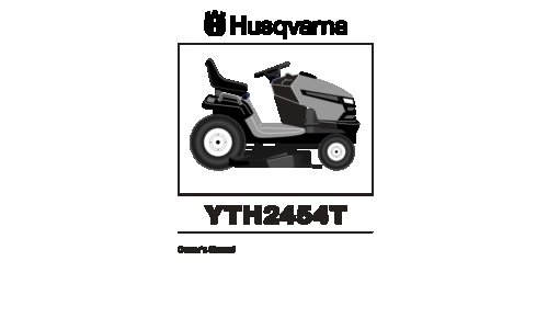 Husqvarna YTH 2454 T 96043002200 2006-03 Ride Mower User Manual