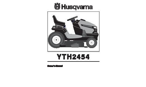 Husqvarna YTH 2454 96043003401 2006-12 Ride Mower User Manual