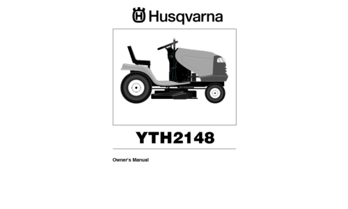 Husqvarna YTH 2148 D 954571960 2004-04 Ride Mower User Manual