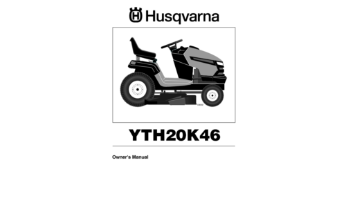 Husqvarna YTH 20 K 46 96043003300 2006-11 Ride Mower User Manual