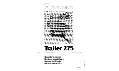 Husqvarna Trailer 275 1997-01 GB DE FR NL User Manual_1