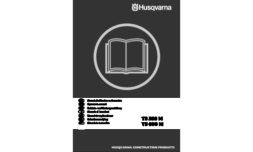 Husqvarna TS500M TS600M Husqvarna EN 2007-01 User Manual