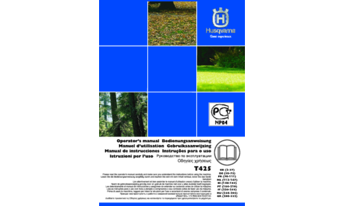 Husqvarna T425 2008-03 User Manual