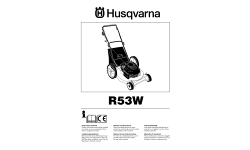 Husqvarna R53 W 96131000800 2007-02 EN DE FR ES NL IT User Manual