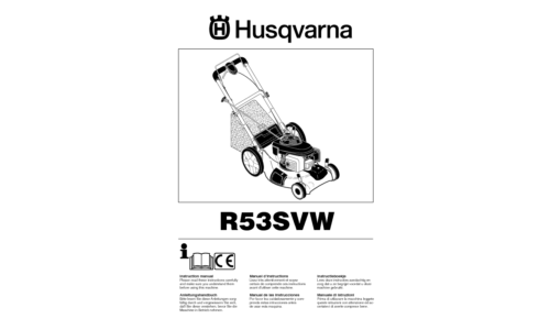 Husqvarna R53 SVW 95417024300 2007-02 EN DE FR ES NL IT User Manual