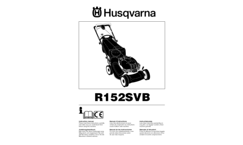 Husqvarna R152 SVB 95417024500 2007-02 EN DE FR ES NL IT User Manual